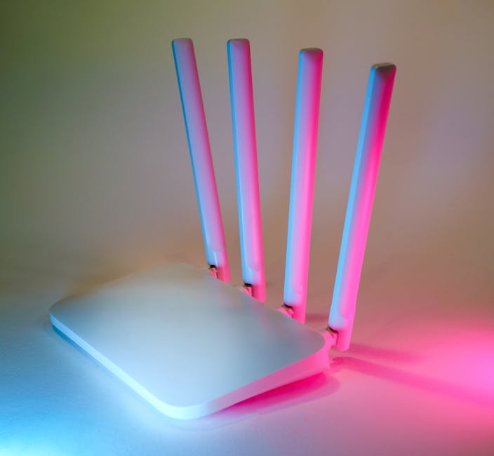 Namų maršrutizatorius su wifi indikatoriumi, užtikrinantis stabilų išmanų apšvietimo ryšį